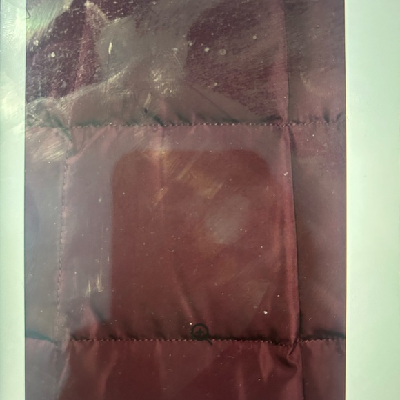 Maroon Small Bib Insert Down & Feather Fill Puffer Down Coat Cole Haan - Picture 6 of 7